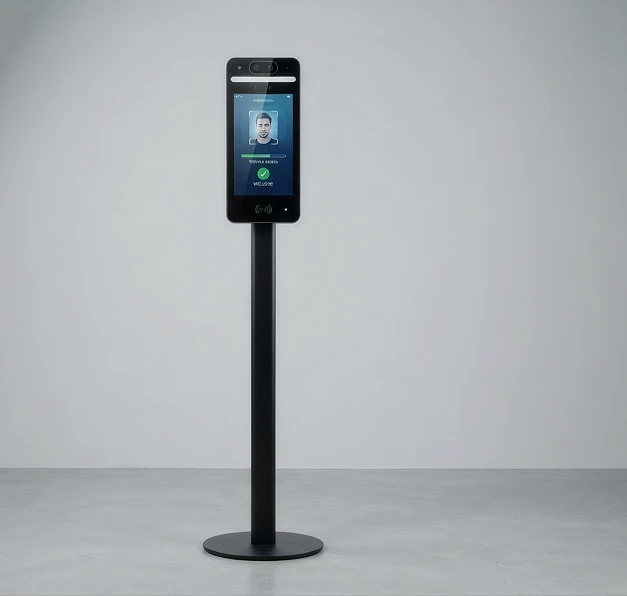 EASCO customized 8-inch facial recognition terminal on pedestal
