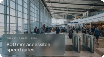 900 mm accessible speed gates